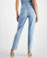 ფოტო #2 პროდუქტის Women's High Rise Embellished Mom Jeans