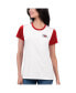 Фото #1 товара Women's White, Red Kansas City Chiefs Fashion Illustration T-shirt