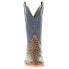 Фото #4 товара Corral Boots Ostrich Embroidered Square Toe Cowboy Mens Blue, Brown Casual Boot
