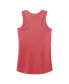 Фото #4 товара Women's Heather Red Chase Briscoe 2023 #14 Finish Line Tri-Blend Racerback Tank Top