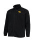 Men's Black Iowa Hawkeyes Big and Tall Flanker III Fleece Full-Zip Jacket