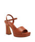 Фото #1 товара Women's Square Open Platform Sandals