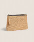 Beach paper toiletry bag with trim detail