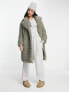 Фото #1 товара Vero Moda borg oversized coat in khaki
