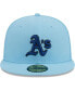 Фото #4 товара Men's Light Blue Oakland Athletics 59FIFTY Fitted Hat
