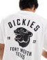 Dickies – T-Shirt in Weiß mit Panther-Grafik