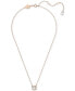 Фото #2 товара Swarovski rose Gold-Tone Constella Crystal Pendant Necklace, 14-7/8" + 3" extender