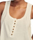 Women's Cotton Henley Tank Top