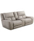 Фото #1 товара CLOSEOUT! Terrine 3-Pc. Fabric Sofa with 2 Power Motion Recliners and 1 USB Console, Created for Macy's
