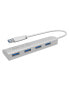 ICY BOX IB-AC6401 - USB 3.2 Gen 1 (3.1 Gen 1) Type-A - USB 3.2 Gen 1 (3.1 Gen 1) Type-A - 5000 Mbit/s - Silver - Aluminium - China