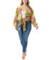 Фото #4 товара Trendy Plus Size Agnette High-Low Kimono