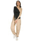 ფოტო #3 პროდუქტის Women's Two-Tone Asymmetrical-Hem Sweater