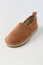 Leather jute loafers