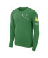Фото #3 товара Men's Green Oregon Ducks Repeat Logo 2-Hit Long Sleeve T-shirt
