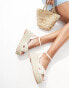 Фото #2 товара Glamorous espadrilles platform heeled sandals in beige crochet