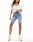 DTT boyfriend fit denim shorts in light blue wash