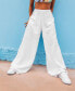 ფოტო #5 პროდუქტის Juniors' What A Vibe Cotton Beach Pants