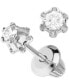 ფოტო #1 პროდუქტის Children's Diamond Stud Earrings (1/8 ct. t.w.) in 14k White Gold