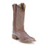 Фото #2 товара Justin Boots Chisolm 13" Full Quill Ostrich Square Toe Cowboy Mens Brown Casual