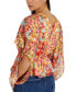 ფოტო #2 პროდუქტის Women's Saskika Printed Surplice Top