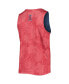 ფოტო #4 პროდუქტის Men's Red, Navy Los Angeles Angels Floral Reversible Mesh Tank Top