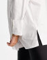 ASOS DESIGN super oversized relaxed cotton dad shirt in white