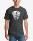 ფოტო #2 პროდუქტის Men's Word Art Guitar Pick Short Sleeve T-shirt