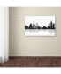 Фото #3 товара Marlene Watson 'Detroit Michigan Skyline BG-1' Canvas Art - 22" x 32"