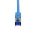LogiLink C6A046S RJ45 CAT 6a S/FTP 1.50 m Blau 1 St. - Network - CAT 6a