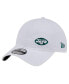 Фото #1 товара Unisex White New York Jets Court Sport 9Twenty Adjustable Hat