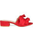 ფოტო #8 პროდუქტის Women's Sabica Ruffle Slip On Dress Sandals