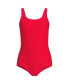 Фото #1 товара Plus Size Texture Soft Cup Tugless Sporty One Piece Swimsuit