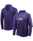 Фото #1 товара Men's Purple Baltimore Ravens Raglan Long Sleeve Hoodie T-shirt