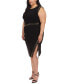 ფოტო #2 პროდუქტის Plus Size Astor Studded Side-Slit Midi Dress