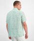 Фото #2 товара Men's Ray Medallion Linen Short Sleeve Shirt, Created for Macy's