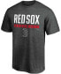 Men's Charcoal Boston Red Sox Win Stripe T-shirt