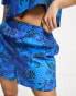 Daisy Street retro dye print boxy shorts co-ord