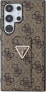 Guess Guess Grip Stand 4G Triangle Strass Logo - Etui Samsung Galaxy S24 Ultra (brązowy)