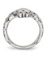 ფოტო #3 პროდუქტის Stainless Steel Polished Claddagh Ring