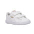 Фото #2 товара Puma Smash V2 Metallics V Slip On Infant Girls White Sneakers Casual Shoes 38619
