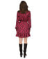 ფოტო #2 პროდუქტის Women's Snakeskin-Print Tie-Waist Dress