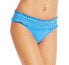 Фото #1 товара Tory Burch 285822 Costa Smocked Hipster Bikini Bottoms, Size Medium - Blue