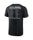 Men's Black, White Las Vegas Raiders Two-Pack 2023 Schedule T-shirt Combo Set