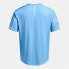 UNDER ARMOUR Tech Utility short sleeve T-shirt Horizon Blue / Horizon Blue / White, S - фото #5