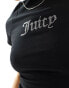 Juicy Couture diamante logo baby t-shirt in black