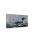 Фото #2 товара Wilhelm Goebel 'Loon In Reeds' Canvas Art - 16" x 32"