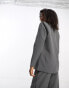 Фото #2 товара Pieces tailored blazer co-ord in charcoal