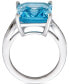 Фото #6 товара Кольцо Macy's Blue & White Topaz Sterling Silver.