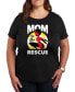 Women's Trendy Plus Size The Incredibles Super Mom Graphic T-Shirt Черный, 4X - фото #1