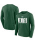 Фото #1 товара Men's Green New York Jets Stack The Box Long Sleeve T-shirt